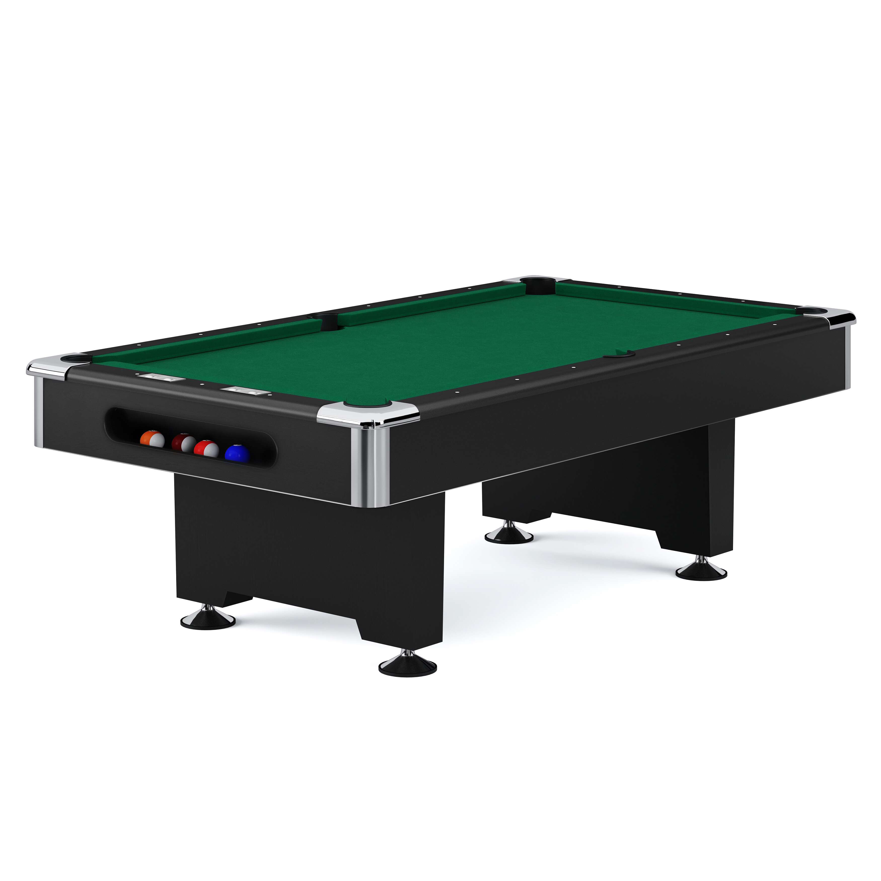 Automaten Hoffmann Billardtisch „Club Pro III“, EuroSpeed, Grün, 7 ft (Spielfeld 198×99 cm)