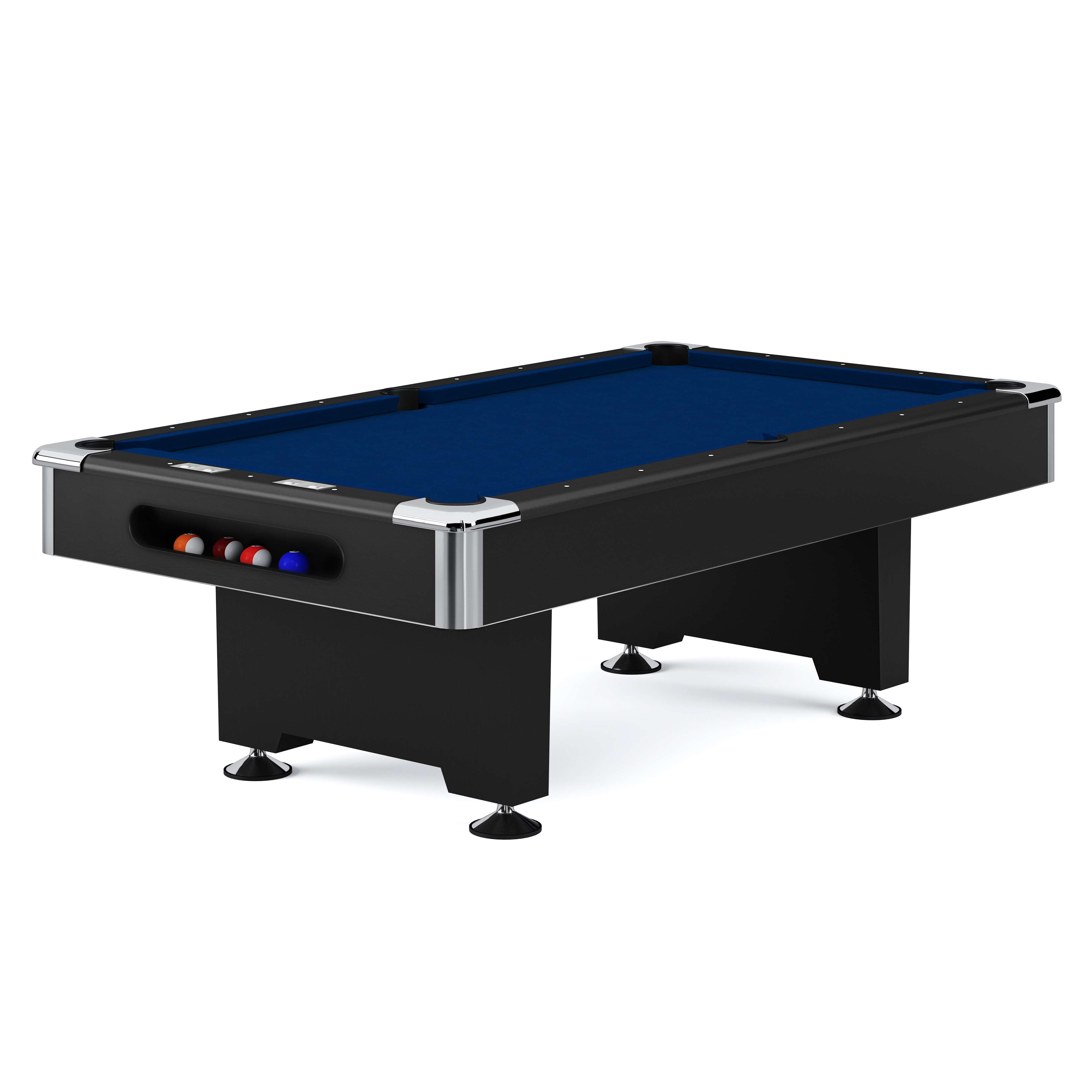 Automaten Hoffmann Billardtisch „Club Pro III“, EuroSpeed, Blau, 9 ft (Spielfeld 254×127 cm)