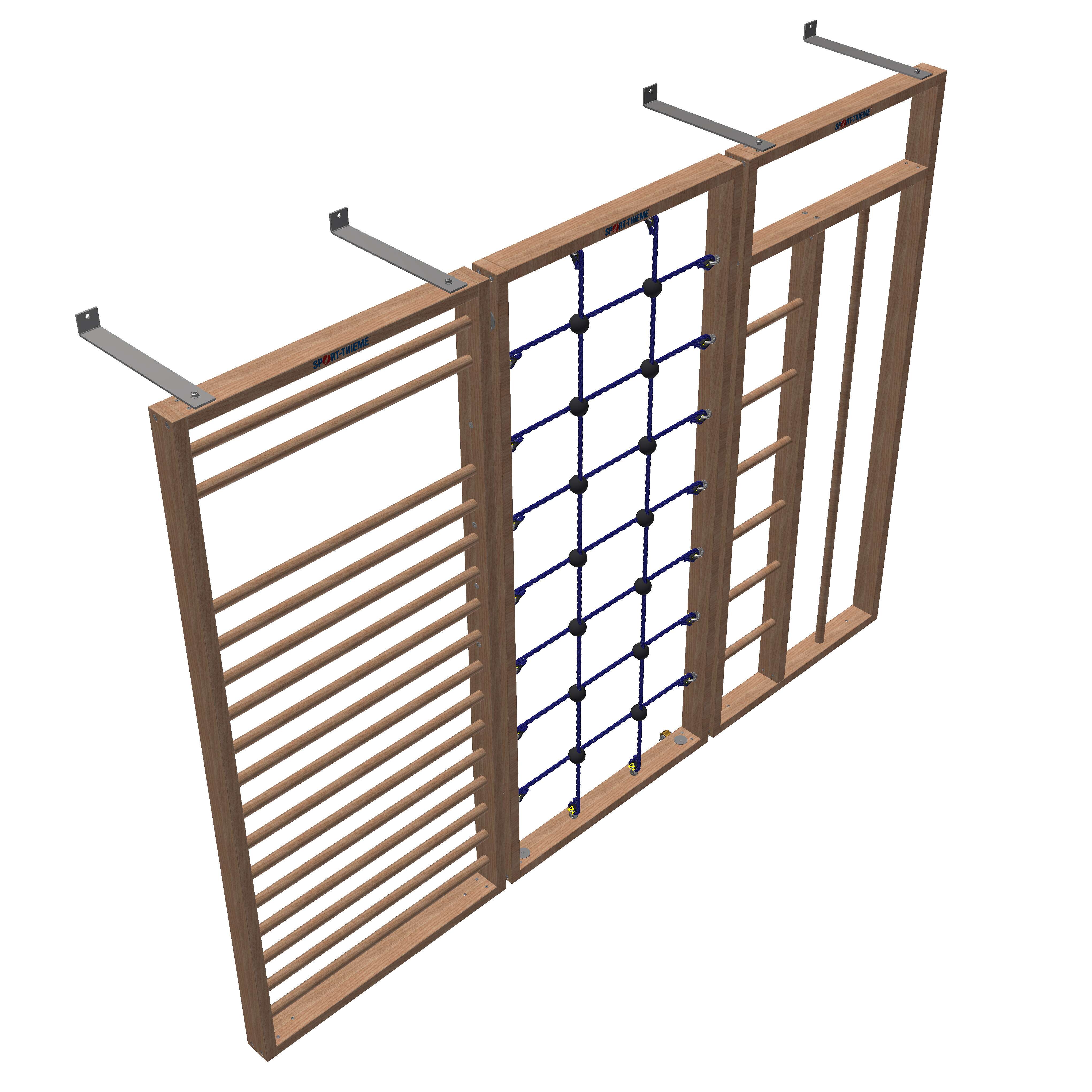 Sport-Thieme Turnwand-Kombination „TuWa Kletterwand 3“, Ohne Fallschutzmatten