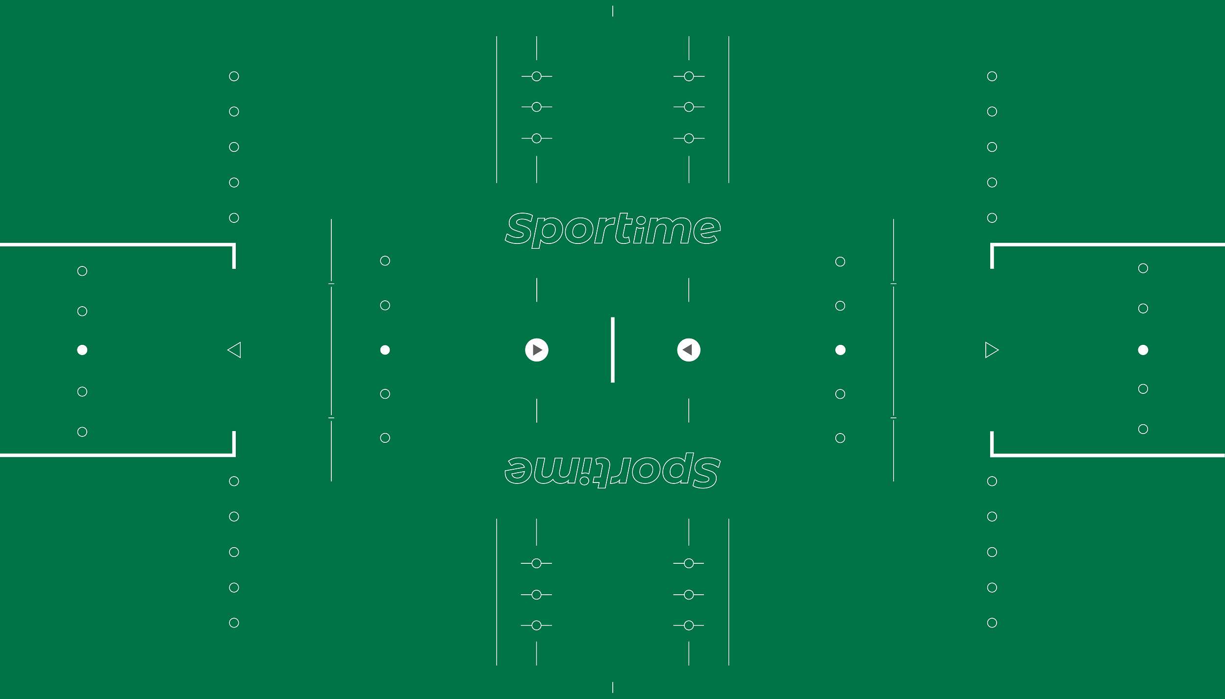 Sportime Tischfußballspielfeld (R)Evolution, Rasengrün