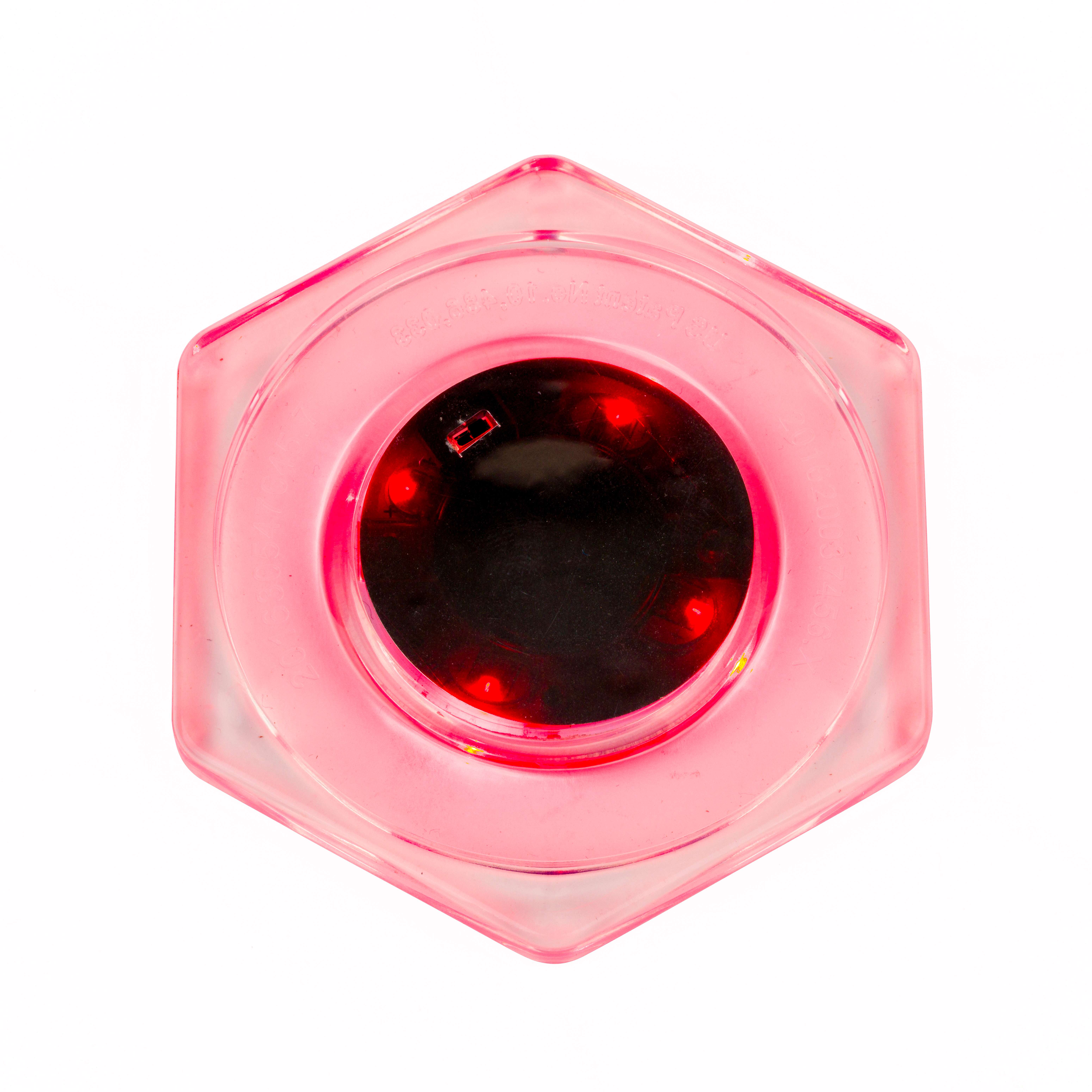 Sportime Airhockey Puck „LED“, sechseckig, Rot