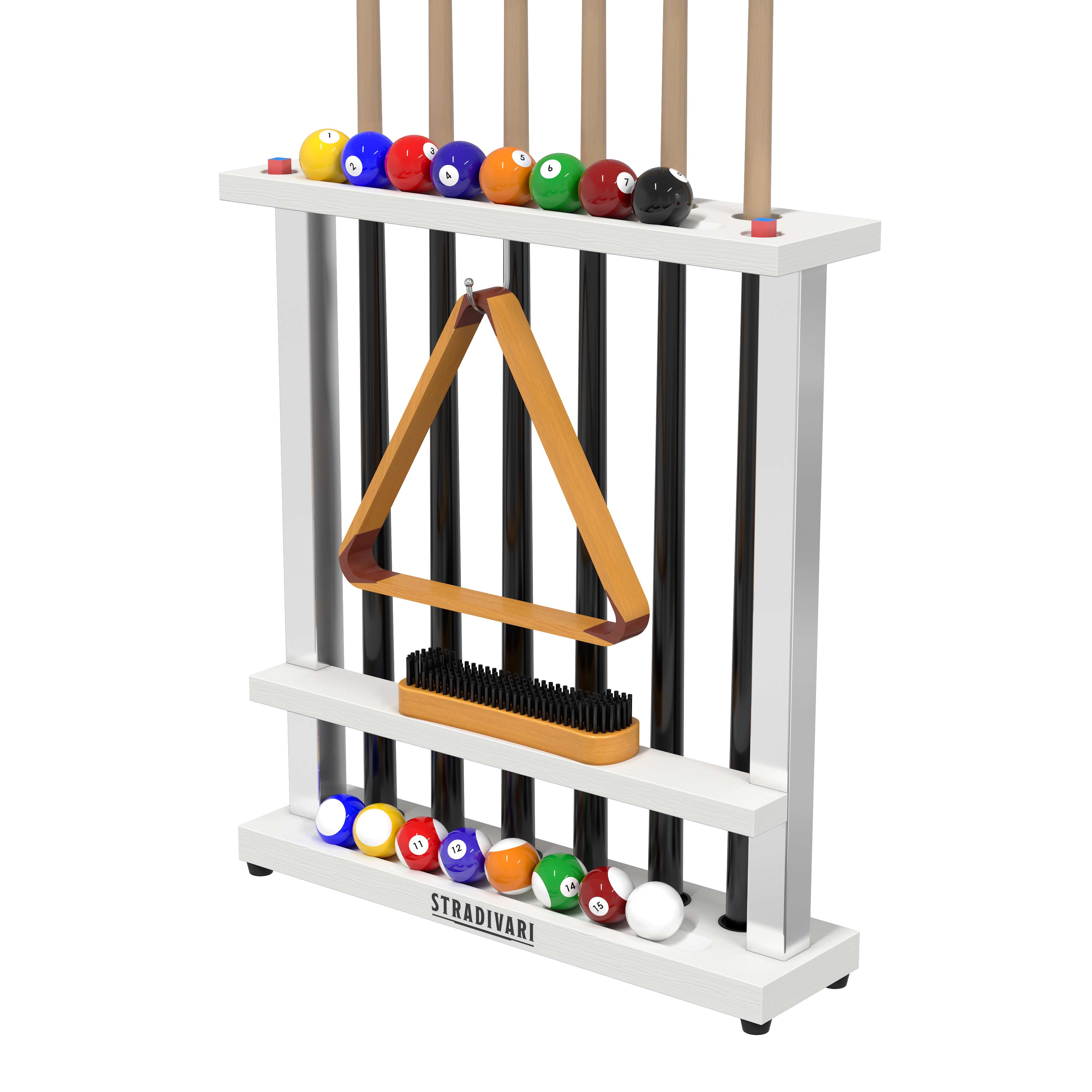 Stradivari Billard-Queue Ständer „Francesca“, Weiß