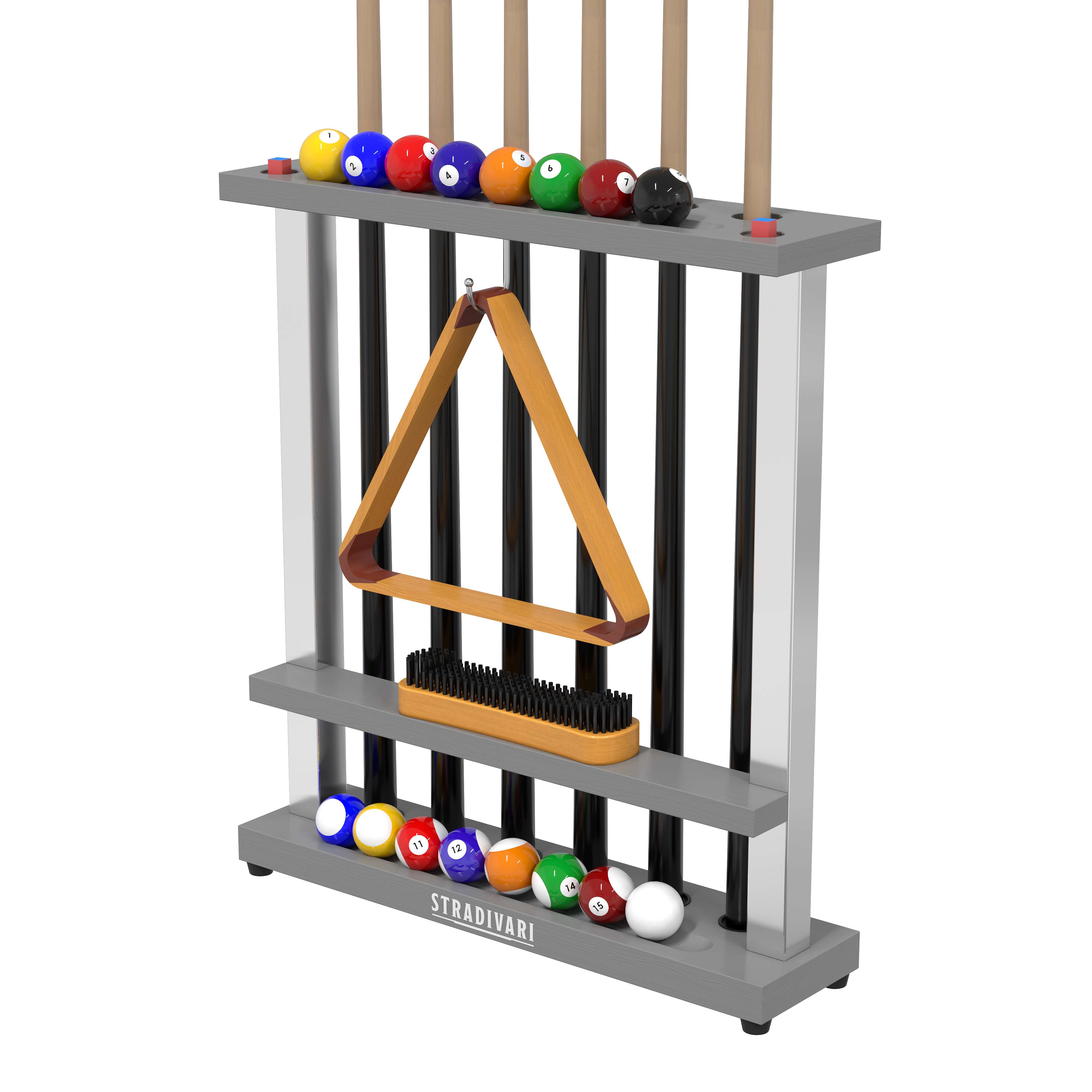 Stradivari Billard-Queue Ständer „Francesca“, Grau