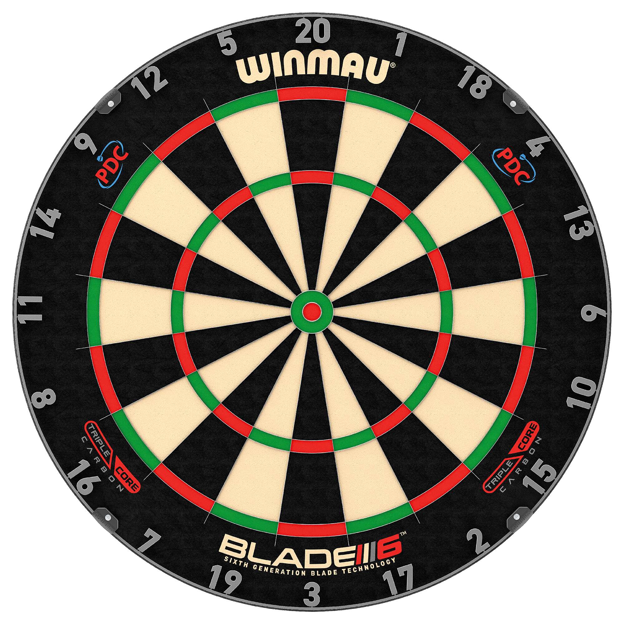 Winmau Steeldartscheibe „Blade 6 Triple Core Carbon“