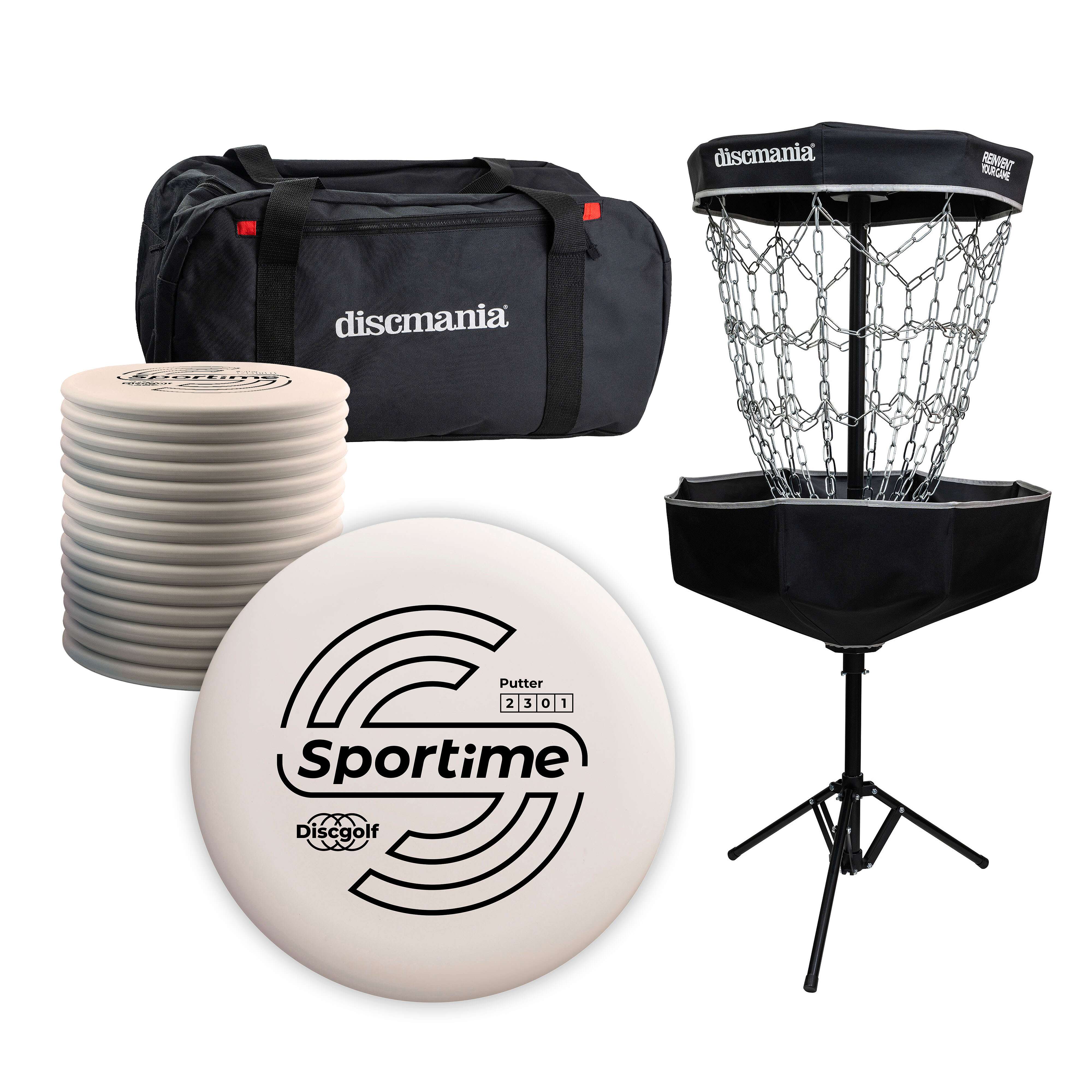 Sportime Discgolf-Set „Take Off Kids“ mit Discgolf-Korb