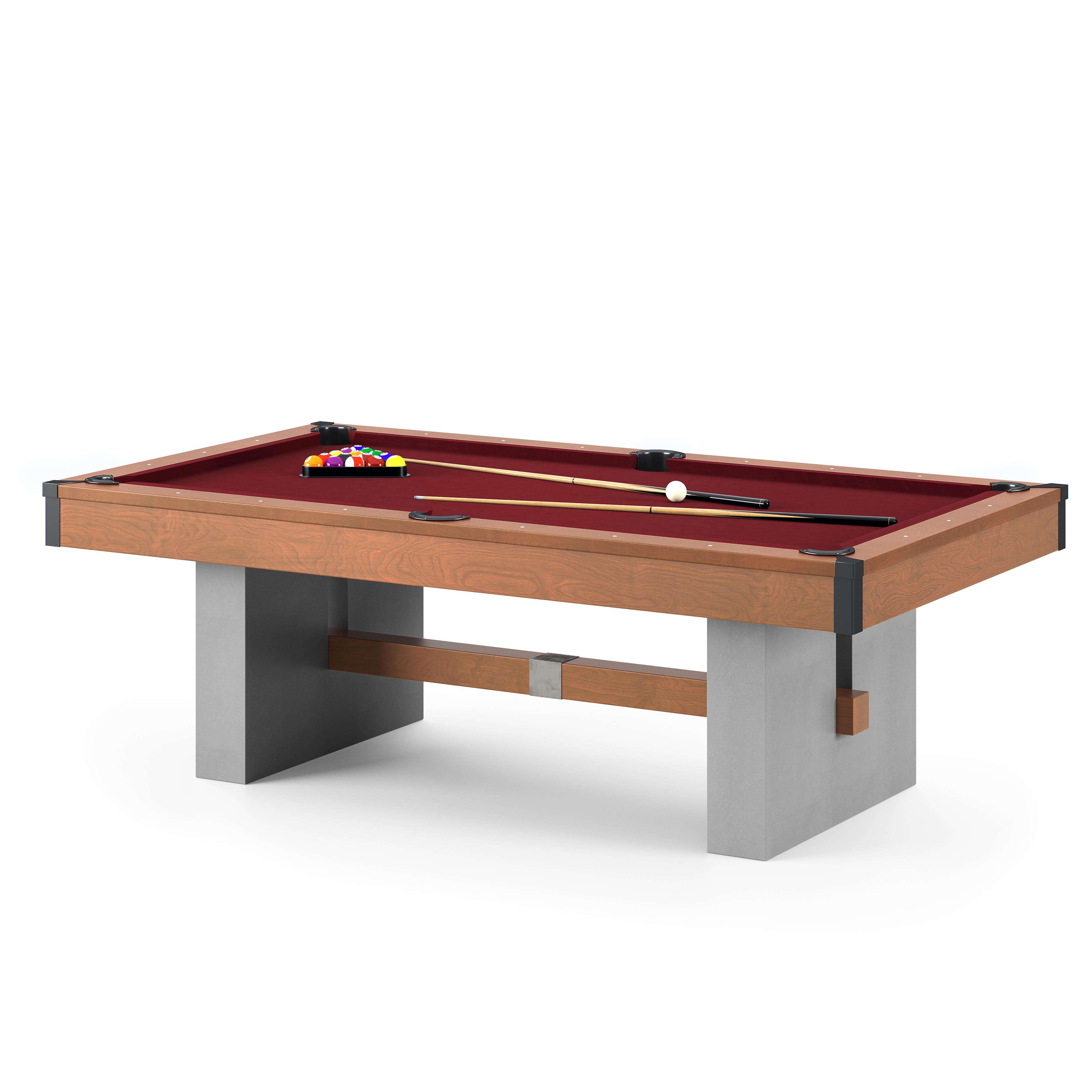 Bison Billardtisch „Loft Schiefer“, Simonis 860, Red, 9ft (Spielfeld 254×127 cm)