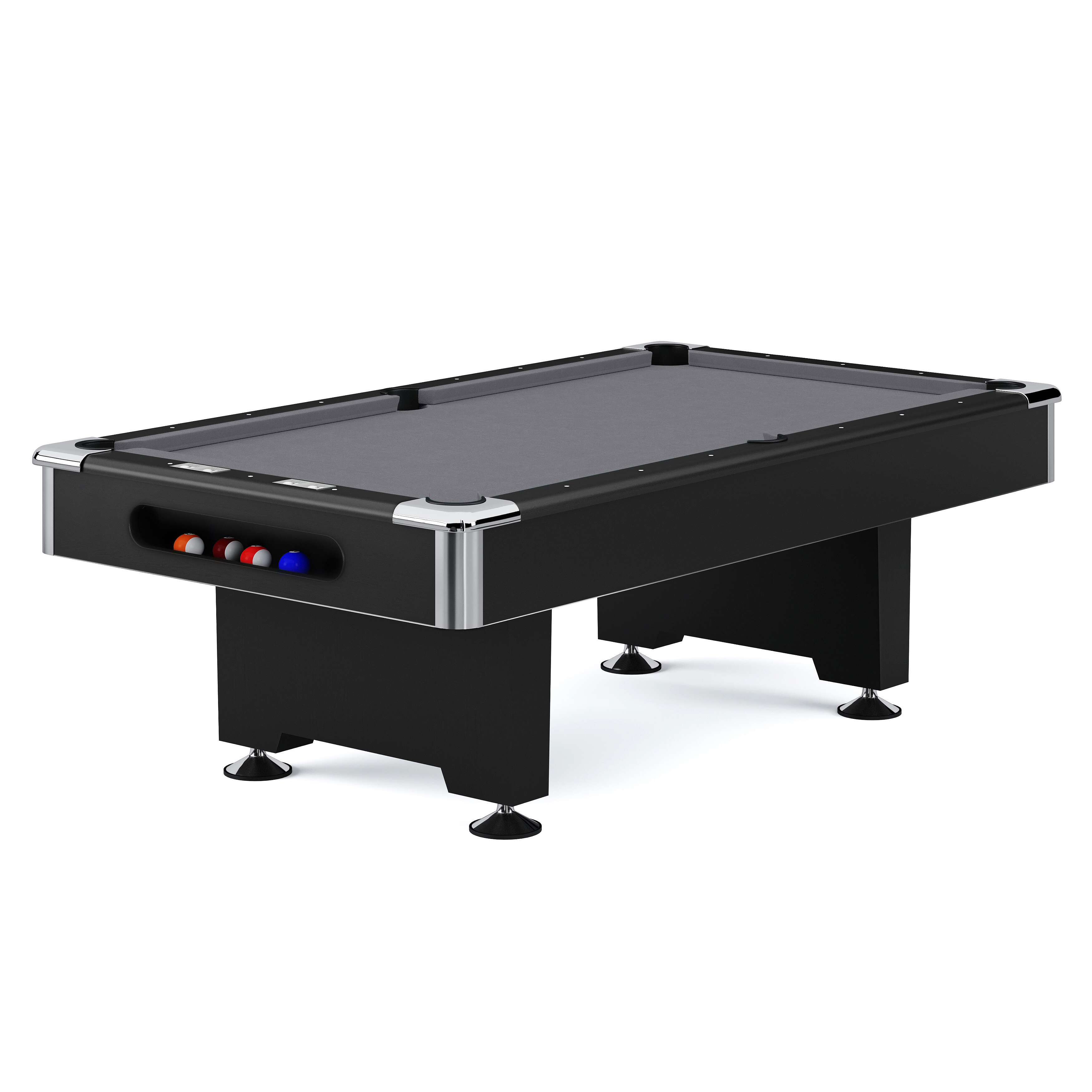 Automaten Hoffmann Billardtisch „Club Pro III“, Grey, Simonis 860, 8 ft (Spielfeld 224×112 cm)