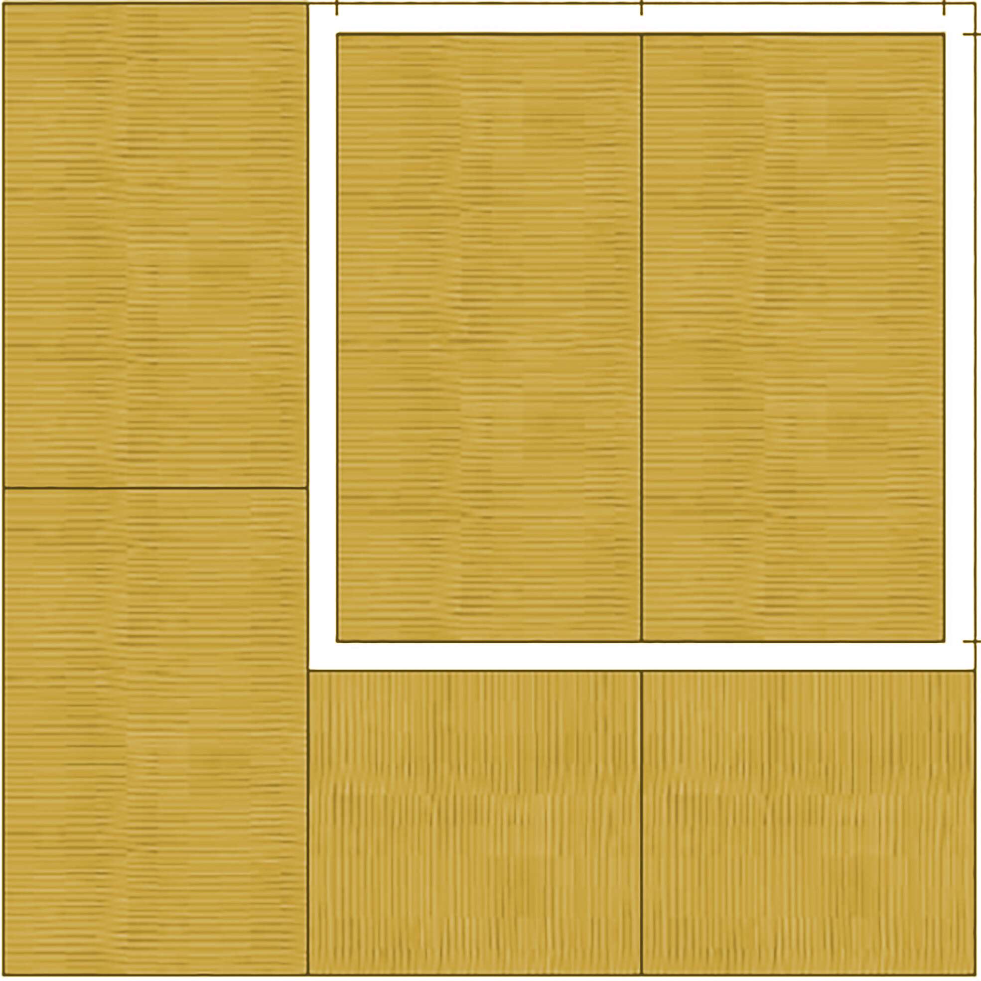 Fallschutz-Mattensatz für Motorikzentrum 220 „SL Ecke“, Bernstein