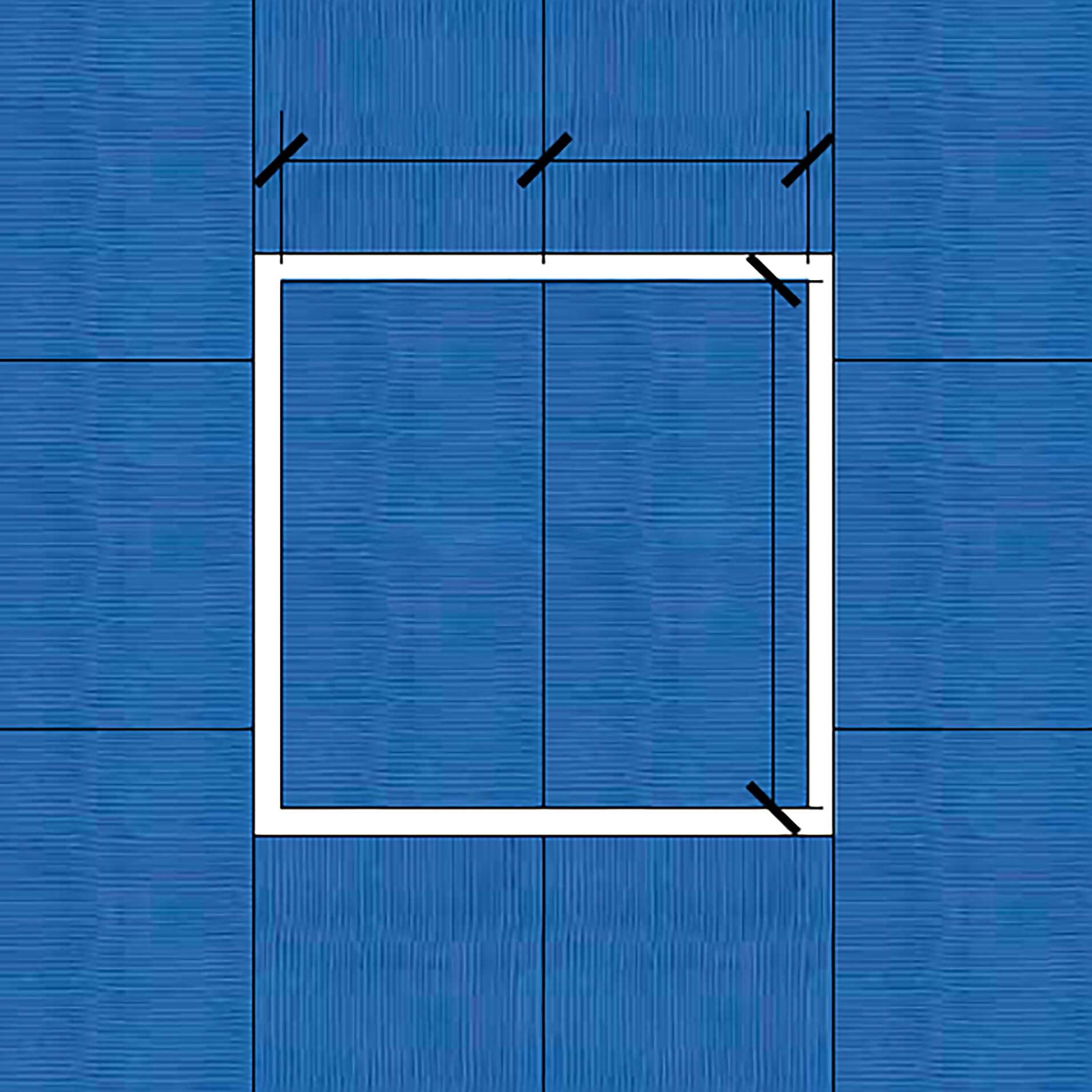 Fallschutz-Mattensatz für Motorikzentrum 220 „SL Freistehend“, Saphirblau