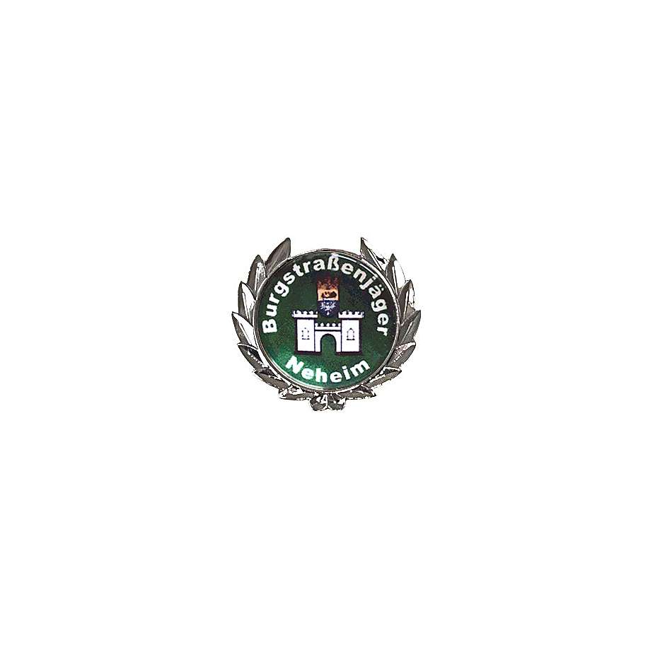 Pin mit Kranz, Kranz Silber