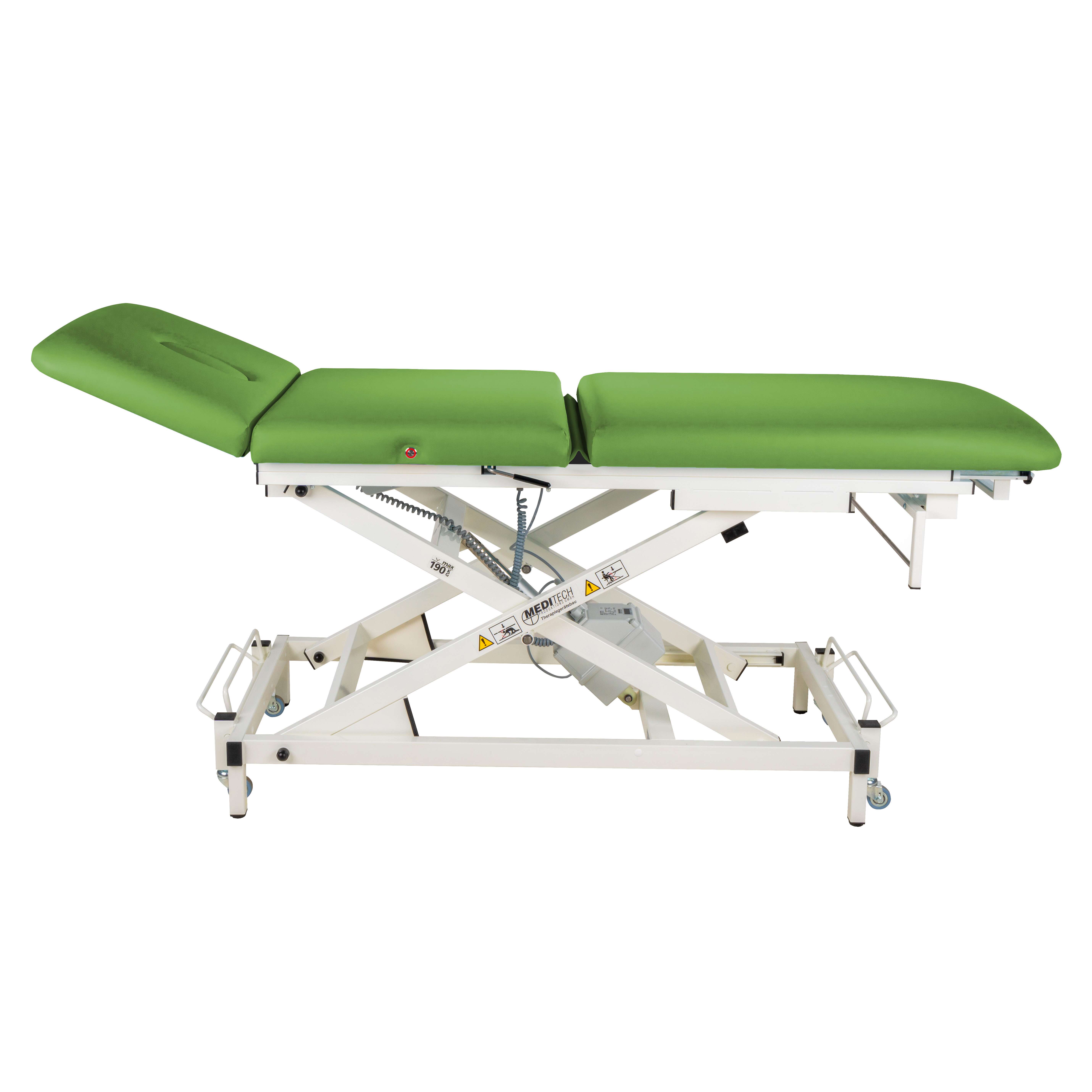 Meditech Elektrische Therapieliege „Vario Nr. 1“, 3-teilig, Limone, 65 cm