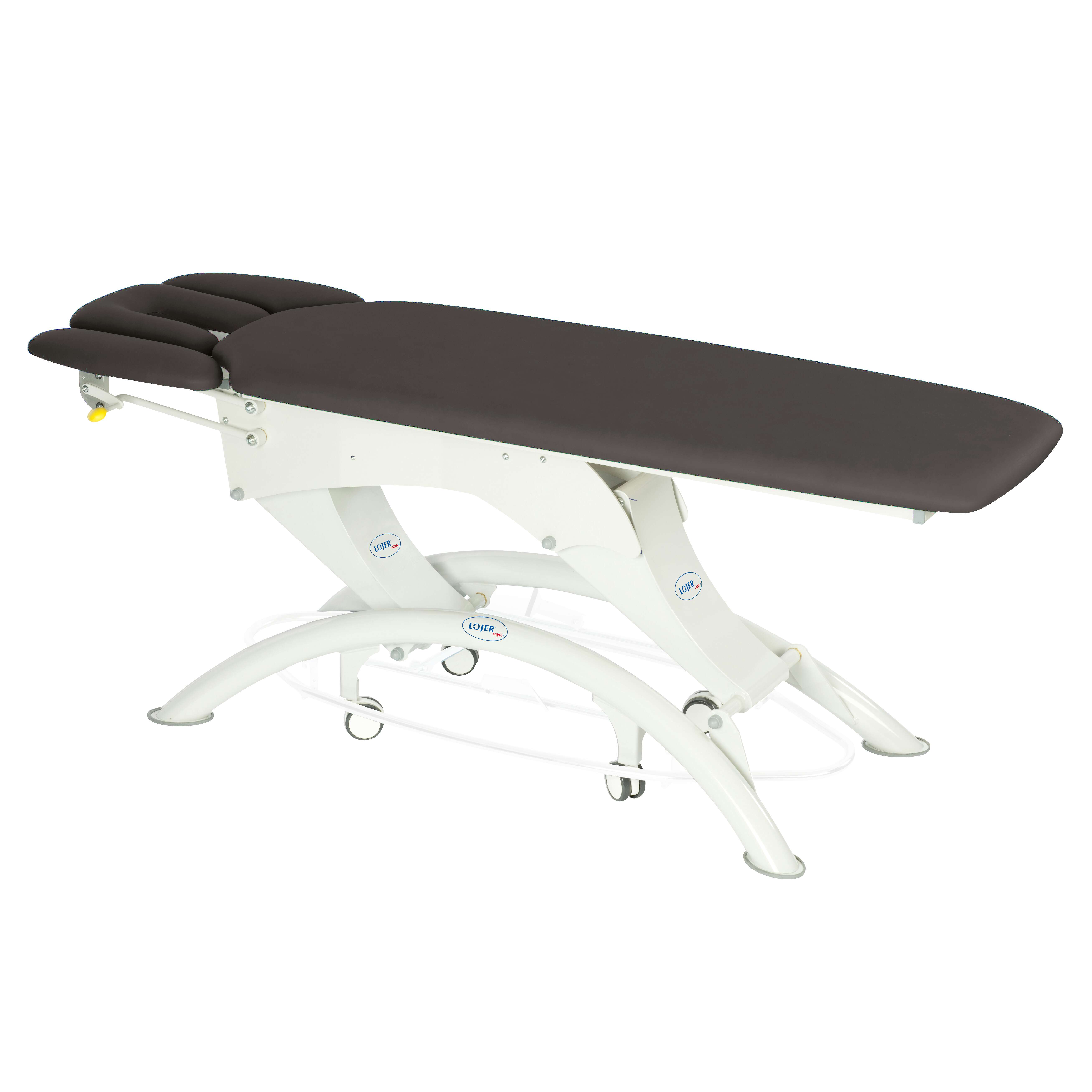 Lojer Elektrische Therapieliege „Capre M4“, 4-teilig, Carbon, 65 cm
