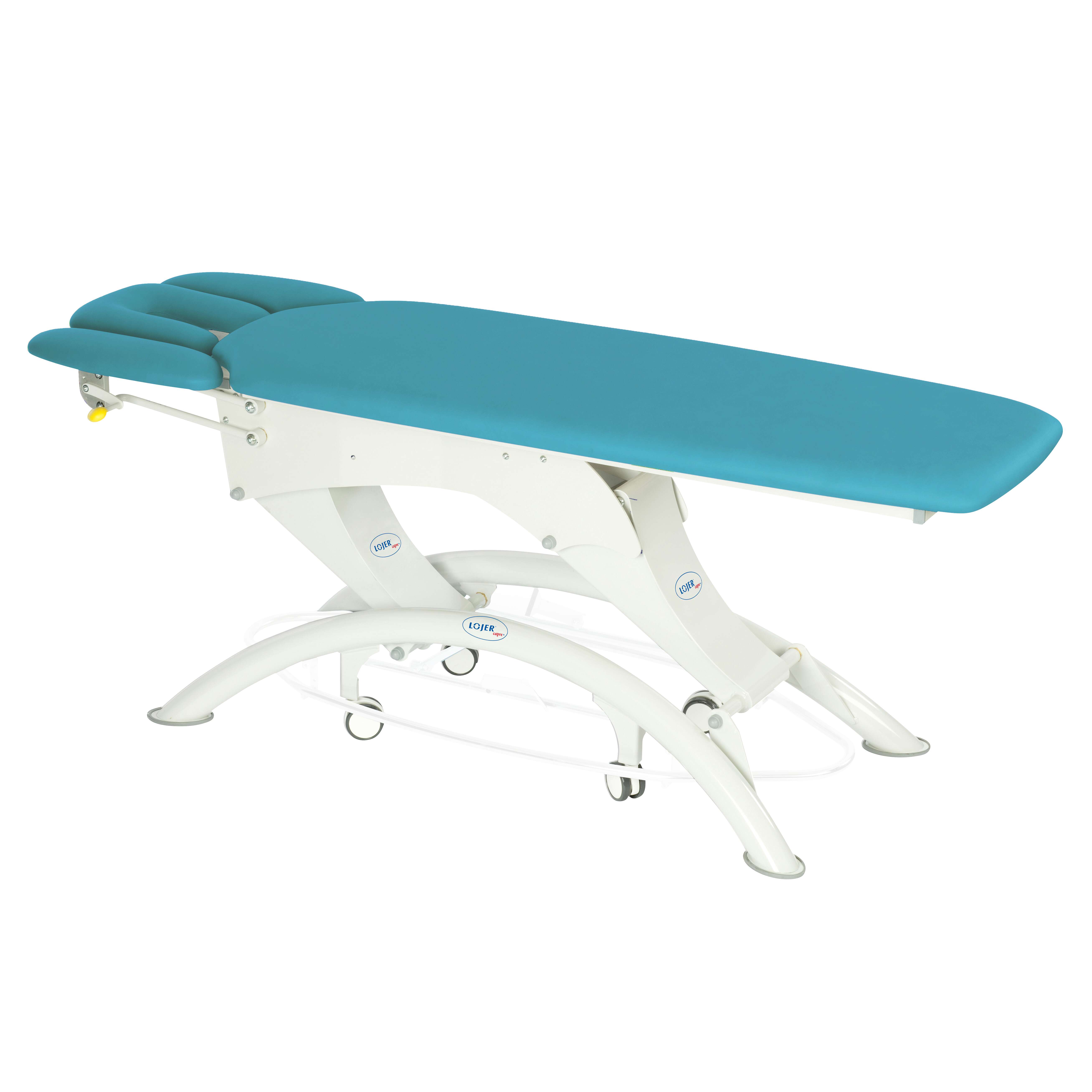 Lojer Elektrische Therapieliege „Capre M4“, 4-teilig, Lagoon, 65 cm