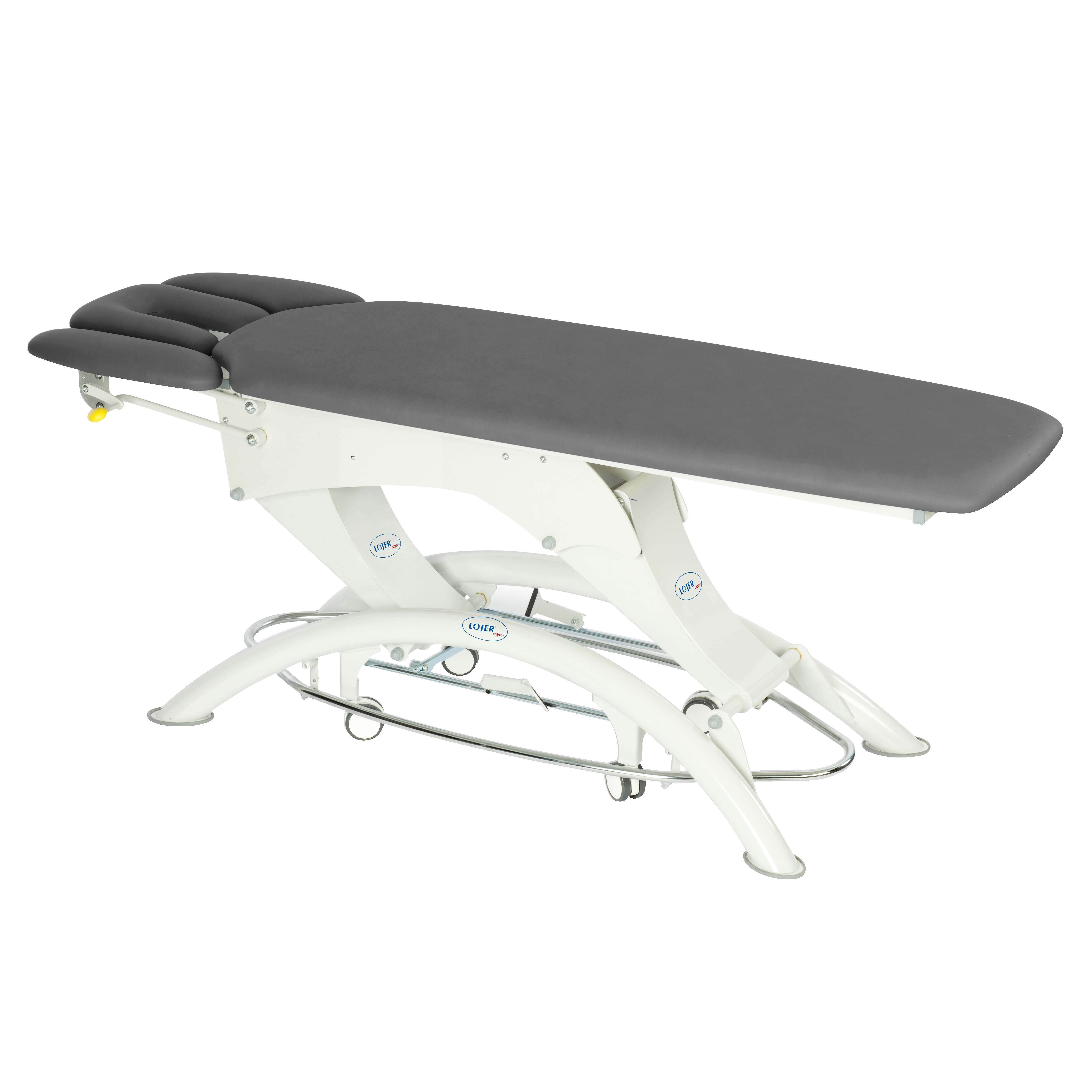 Lojer Elektrische Therapieliege „Capre M4“, 4-teilig, Titanium, 80 cm