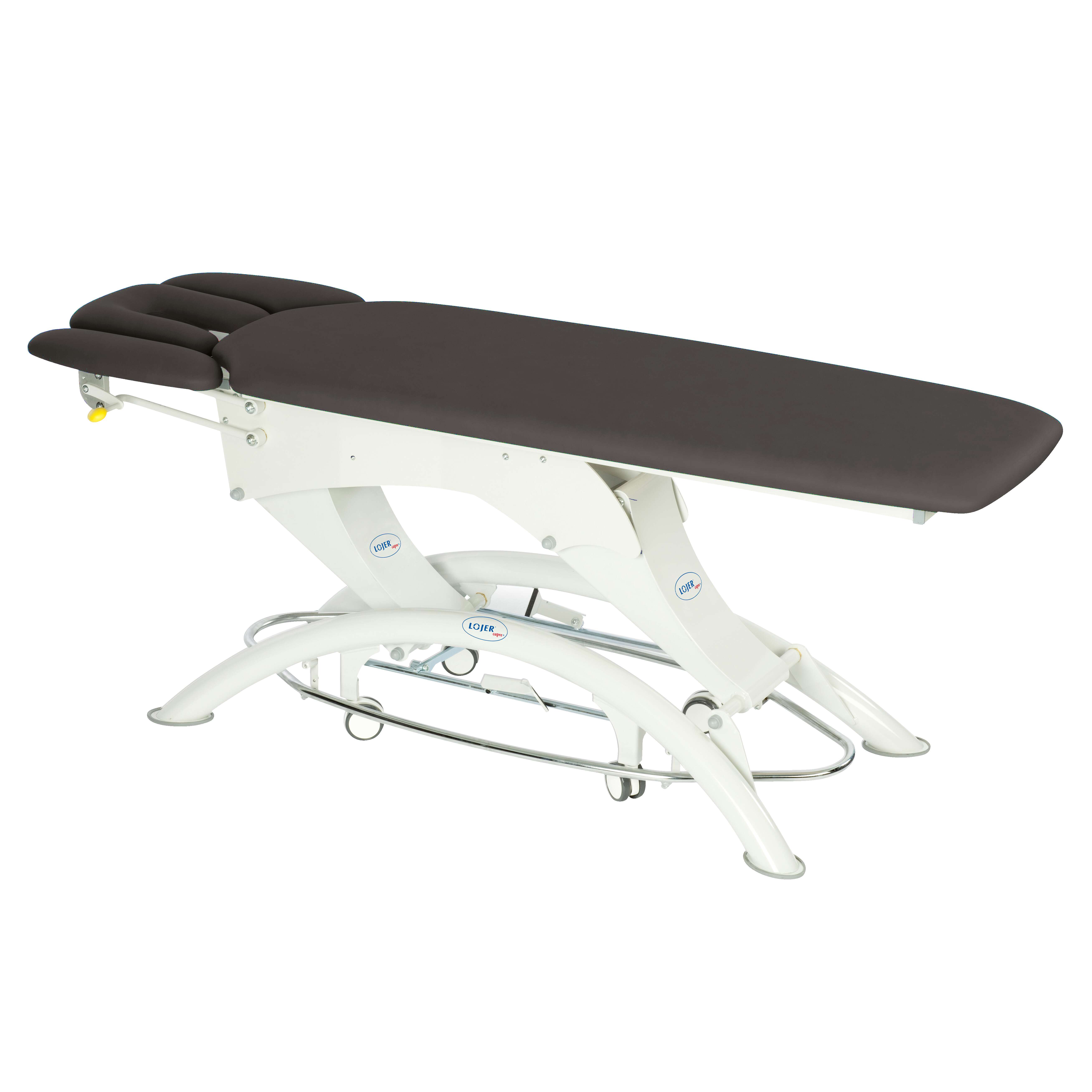 Lojer Elektrische Therapieliege „Capre M4“, 4-teilig, Carbon, 80 cm