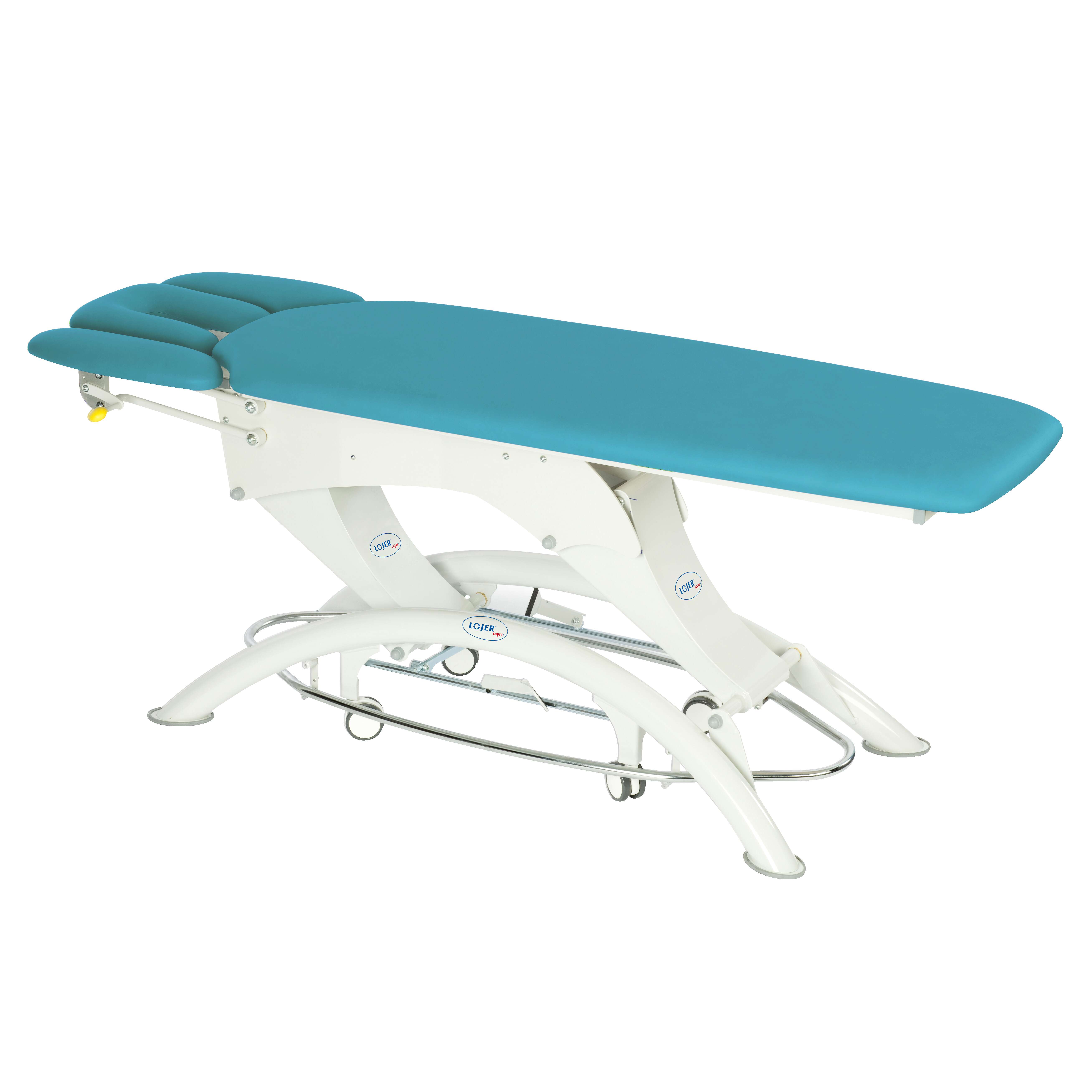 Lojer Elektrische Therapieliege „Capre M4“, 4-teilig, Lagoon, 80 cm