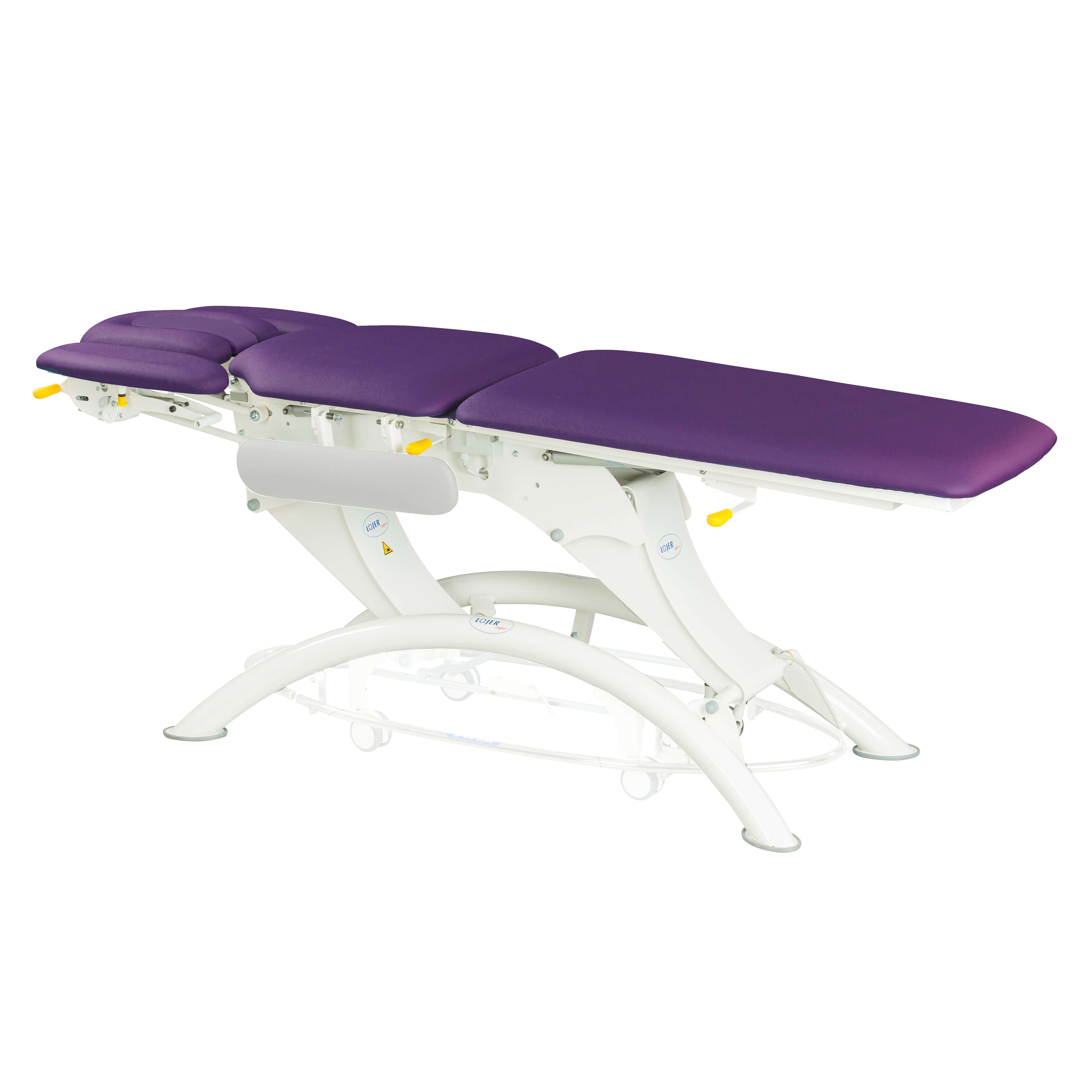 Lojer Elektrische Therapieliege „Capre F5“, 5-teilig, Plum, 75 cm