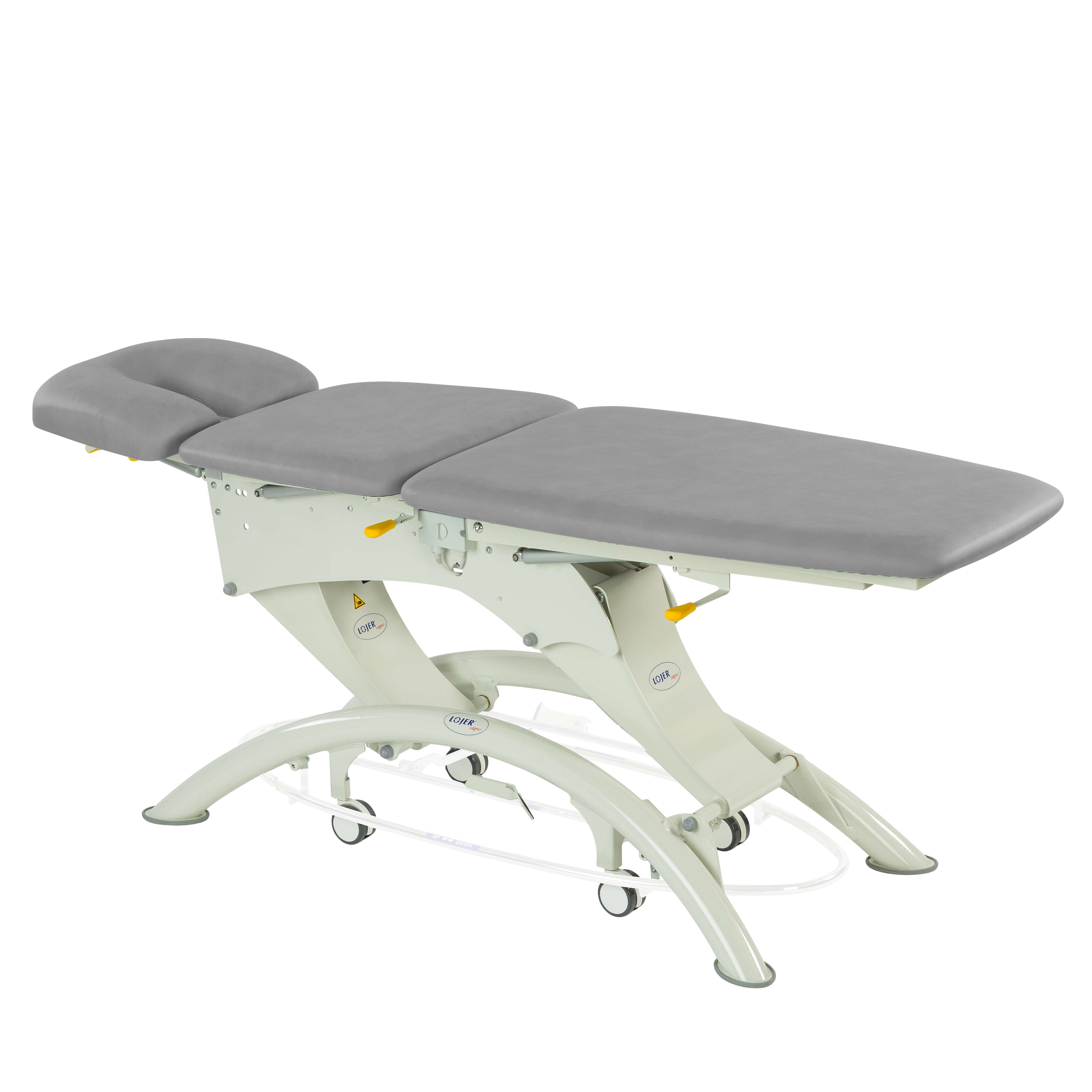 Lojer Elektrische Therapieliege „Capre F3“, 3-teilig, Silver, 65 cm
