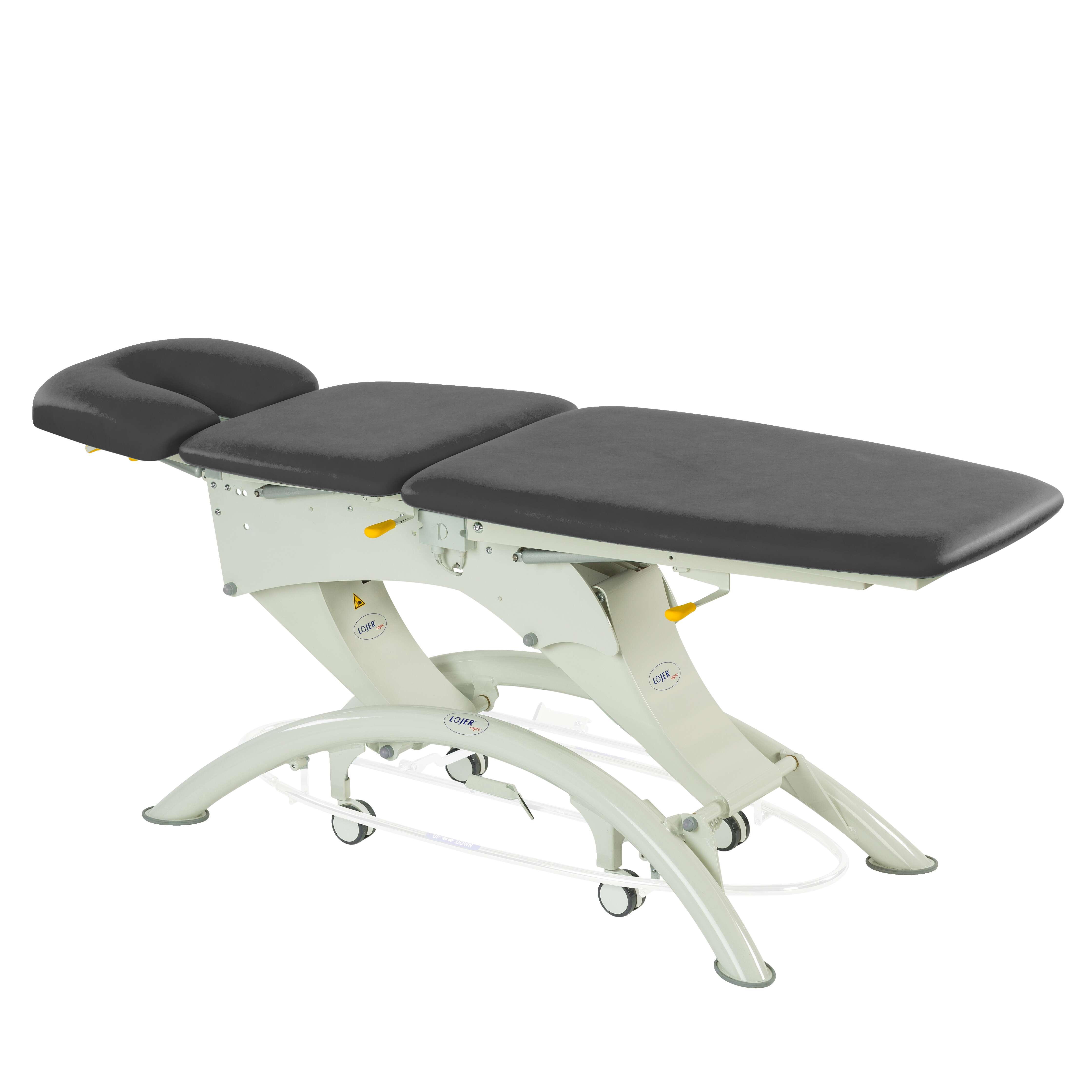 Lojer Elektrische Therapieliege „Capre F3“, 3-teilig, Plum, 75 cm