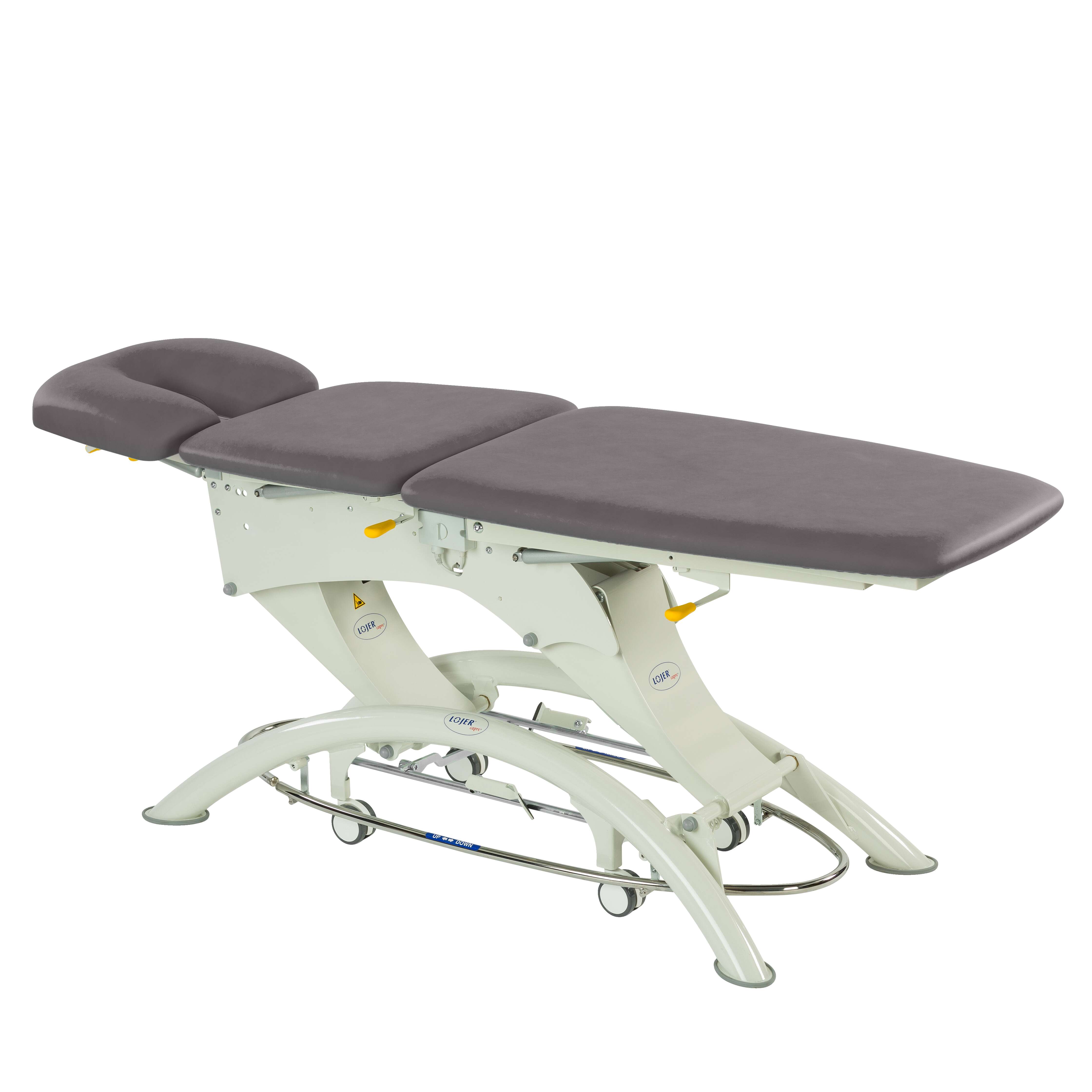 Lojer Elektrische Therapieliege „Capre F3“, 3-teilig, Space, 65 cm