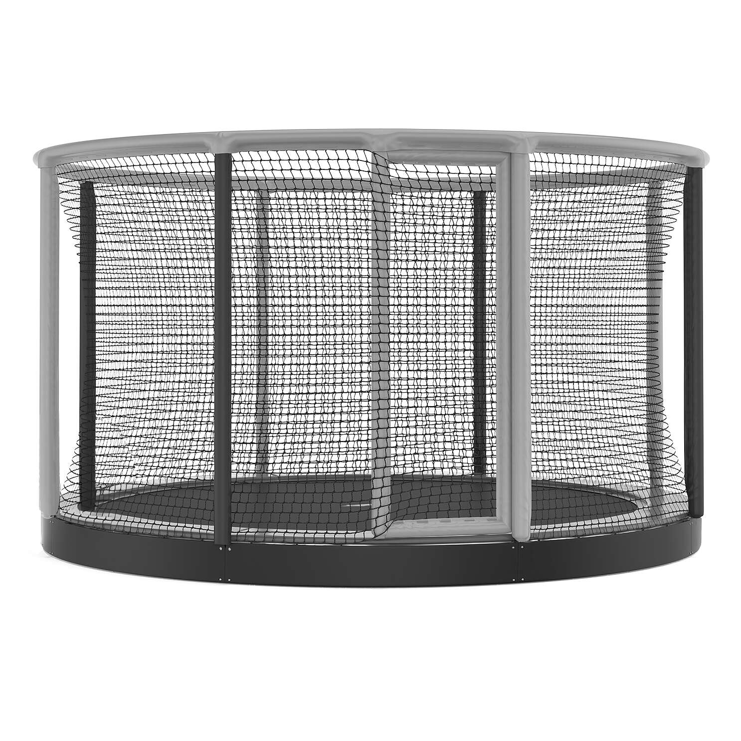 Akrobat Trampolin „Gallus Flat“, 305 cm, Grau-Schwarz