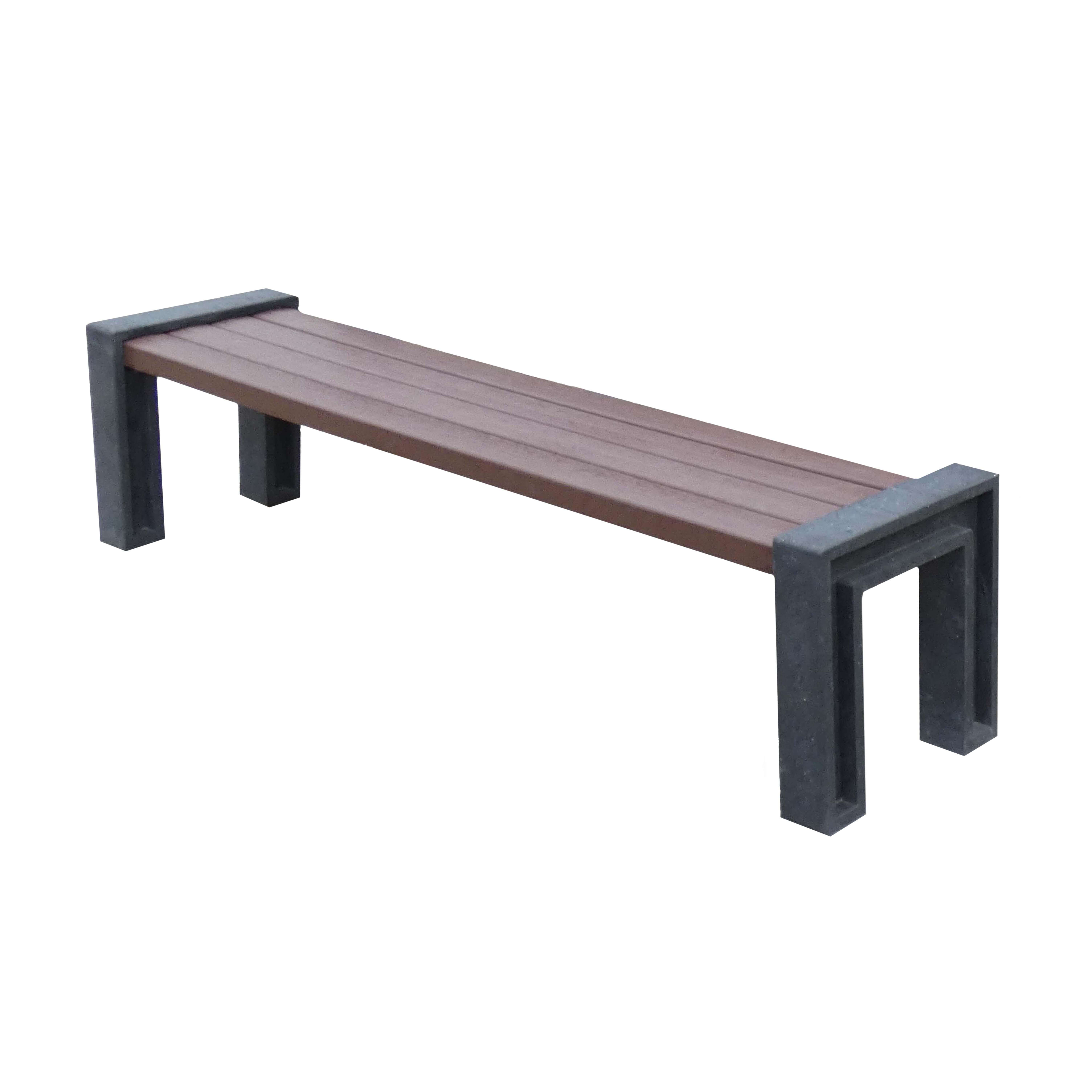 Hahn Kunststoffe Sitzbank „Park“, Ohne Lehne