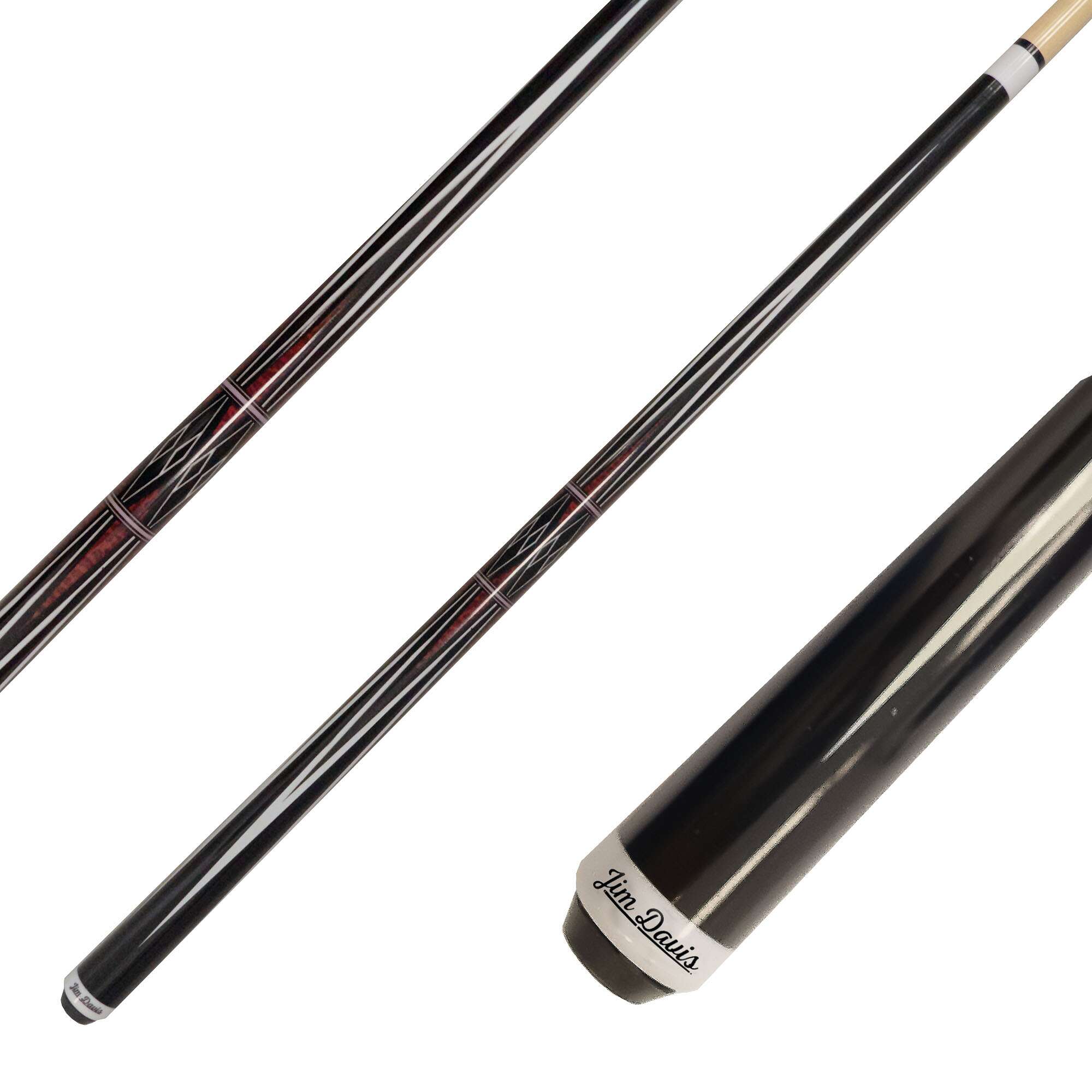 Winsport Billard-Queue „Jim Davis Mirage“, Schwarz-Schwarz, JDM-3