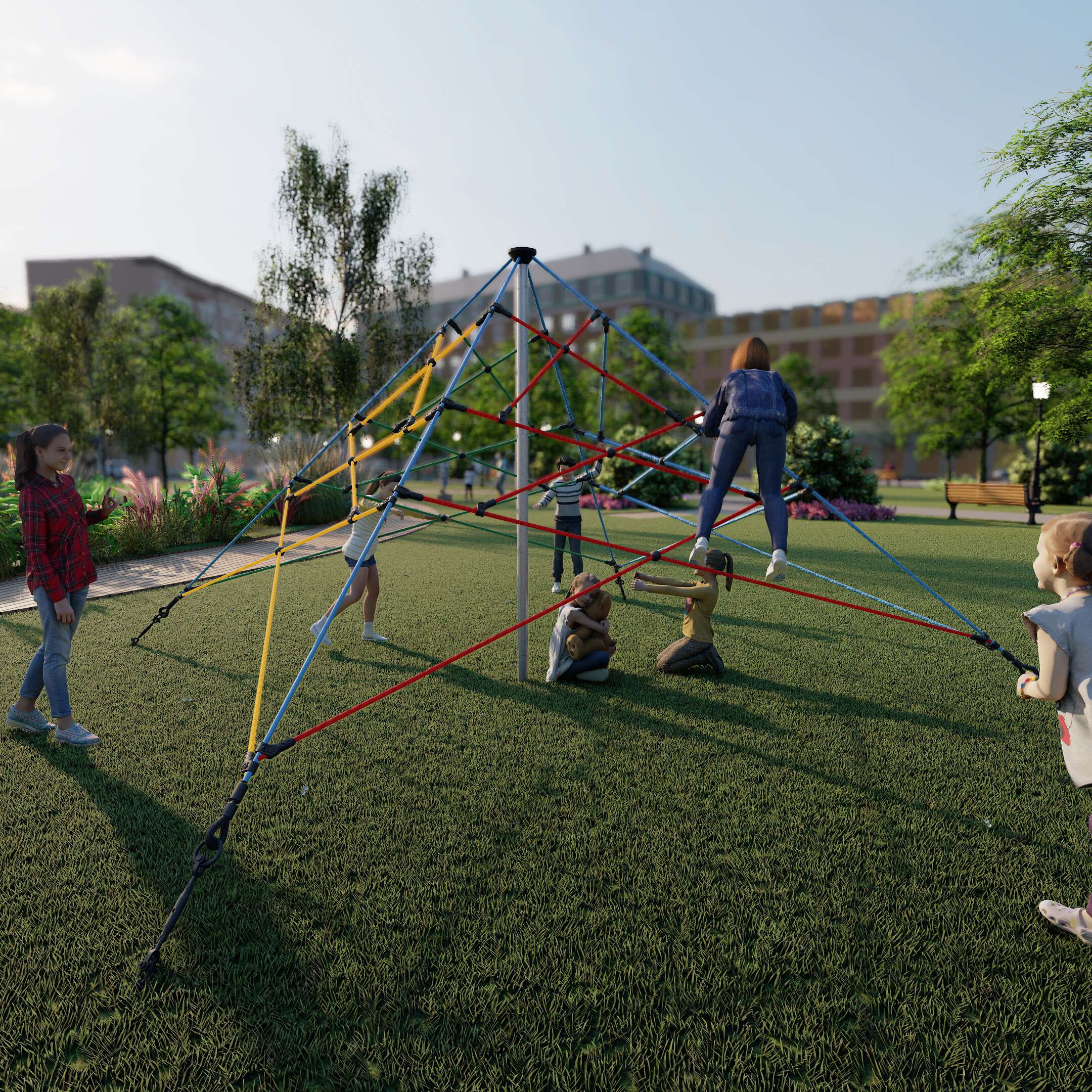 Huck Seilspielgeräte Seilpyramide „Super-Climb“, Mini
