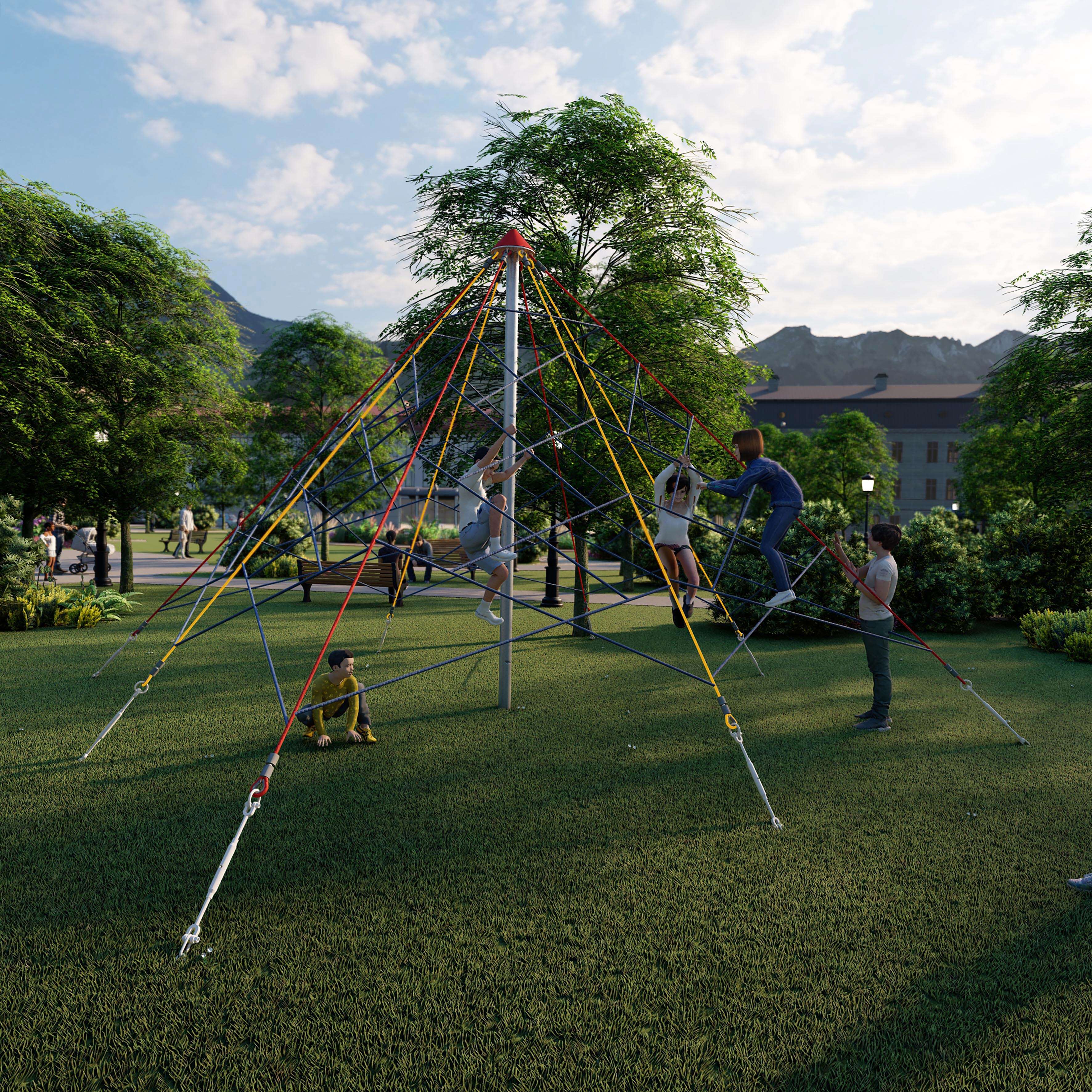 Huck Seilspielgeräte Seilpyramide „Super-Climb“, Midi