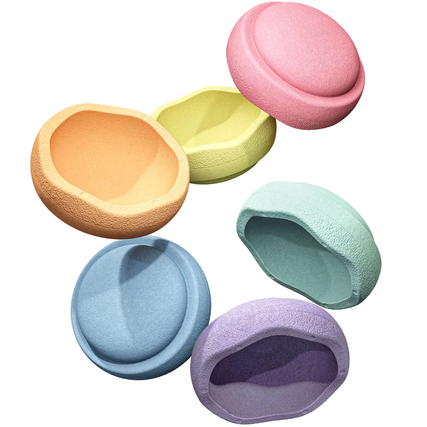 Stapelstein Balanciersteine-Set „Original Grow Rainbow“, Pastel