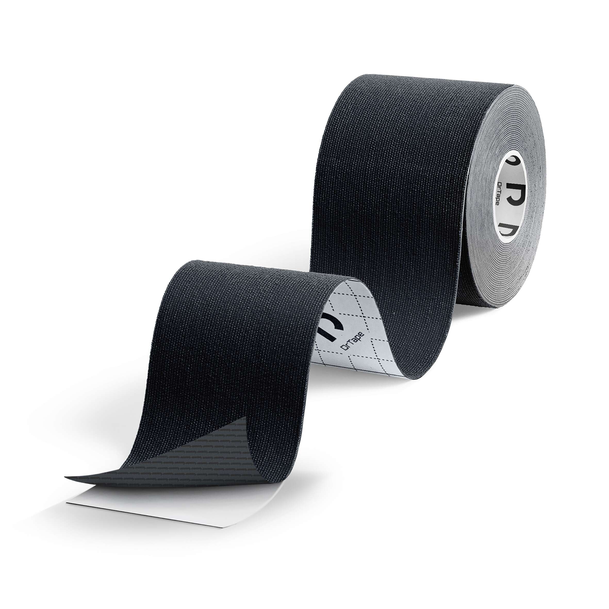 DrTape Kinesiologie-Tape „5 m“, Schwarz