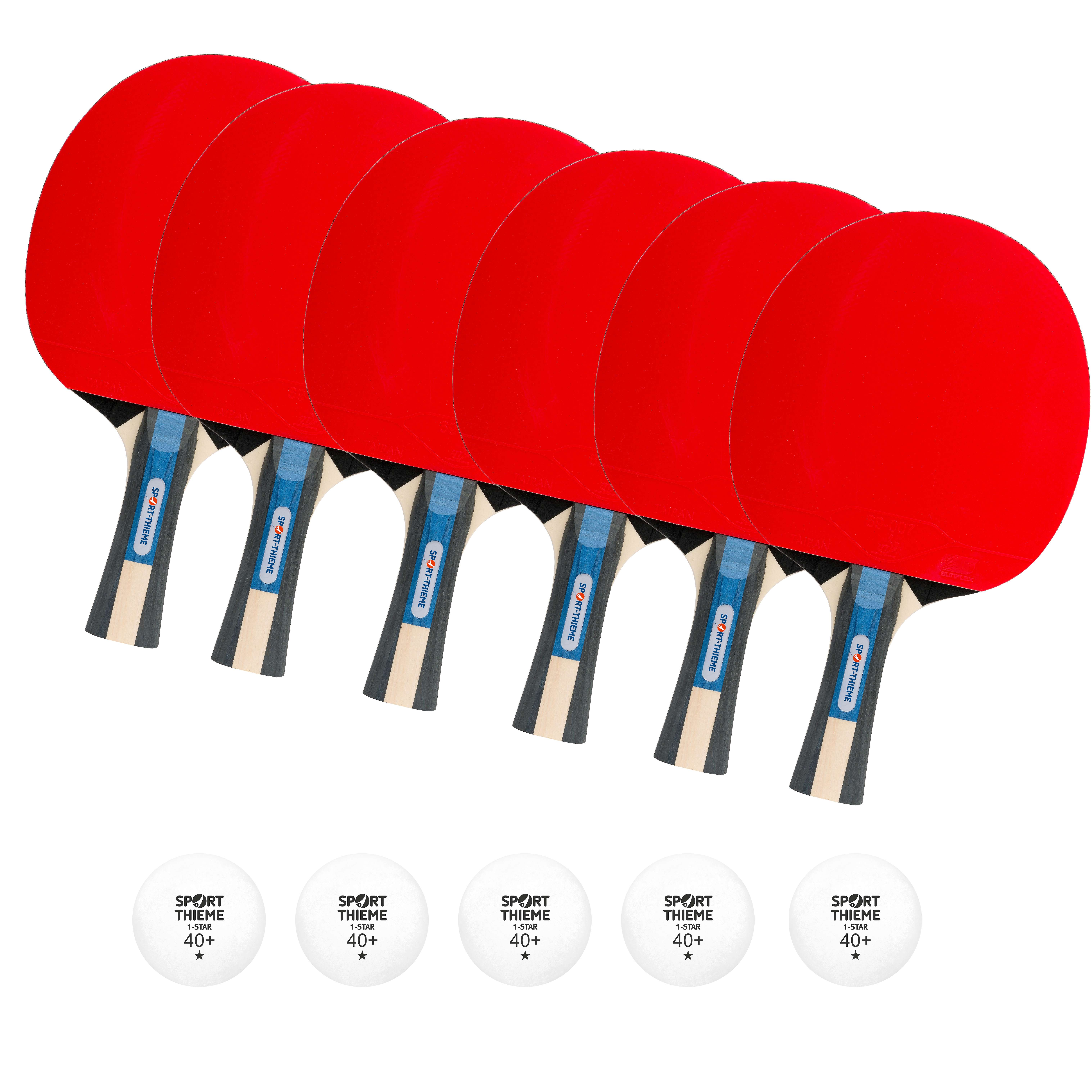 Sport-Thieme Tischtennisschläger-Set „Smash“, Champ