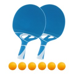 Cornilleau Tischtennisschläger-Set "Tacteo 30" Bälle Weiß, Edition 2022