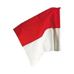 Sport-Thieme Fahne für Grenzstange ø 50 mm Rot-Weiß