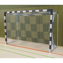 Sport-Thieme Håndboldmål fritstående, 3x2 m Rød-sølv, Sammensvejsede hjørner