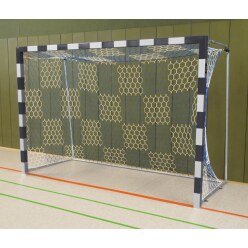 Sport-Thieme Handballtor frei stehend, 3x2 m Blau-Silber, Verschraubte Eckverbindungen