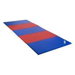 Sport-Thieme Folding Mat 360x120x3 cm, Blue/red