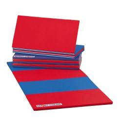 Sport-Thieme Faltmatte "Basic" 300x120x3 cm, Blau-Gelb-Grün-Rot