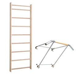 Sport-Thieme Ribbevæg med "Premium" pull-up stang
