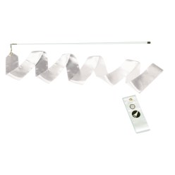 Sport-Thieme® Competition Gymnastics Ribbon White, Competition, 6 m long