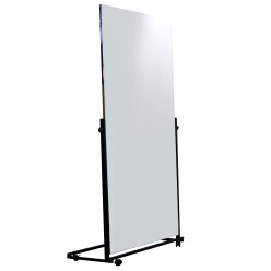 Seco Sign Folienspiegel fahrbar 1,00x1,75 m, 1-teilig, Spiegelfläche schwenkbar