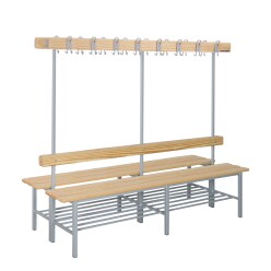 Sport-Thieme "Style C" Changing Room Bench With shoe shelf