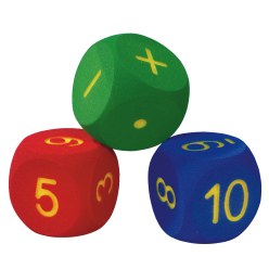 Skumstofterning-sæt "Matematik"