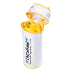 TheraBand Fitnessband 250 cm in Reißverschlusstasche Gelb, leicht