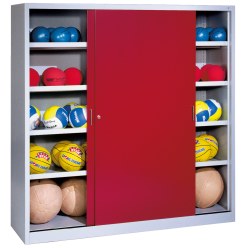 C+P Ballschrank mit Vollblech-Schiebetüren (Typ 4), HxBxT 195x190x60 cm