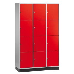 C+P Schließfachschrank "S 4000 Intro" Verkehrsgelb (RAL 1023), 195x122x49 cm/ 12 Fächer
