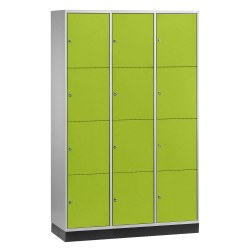 "S 4000 Intro" Large Capacity Compartment Locker (4-Door Locker) Viridian green (RDS 110 80 60), 195x82x49 cm/ 8 compartments