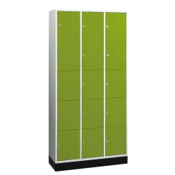 C+P Schließfachschrank "S 4000 Intro" Goldgelb (RAL 1004), 195x92x49cm/ 15 Fächer