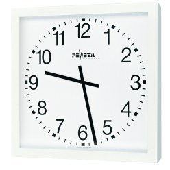 Peweta Wanduhr Großraum, 50x50, Batteriebetrieb