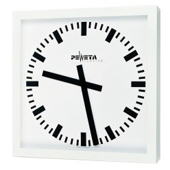 Peweta Wanduhr Großraum, 50x50, Batteriebetrieb